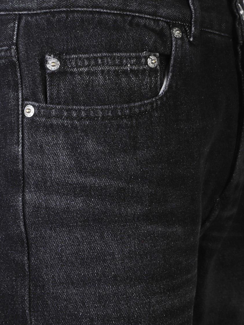 A.P.C. Black Flared Leg Cotton Jeans