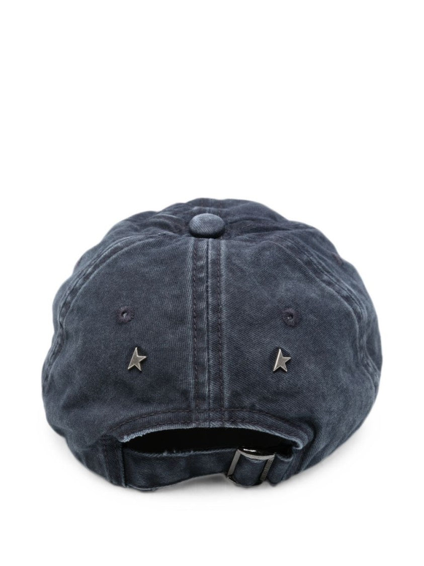 Golden Goose Washed Effect Silk-Blend Baseball Hat