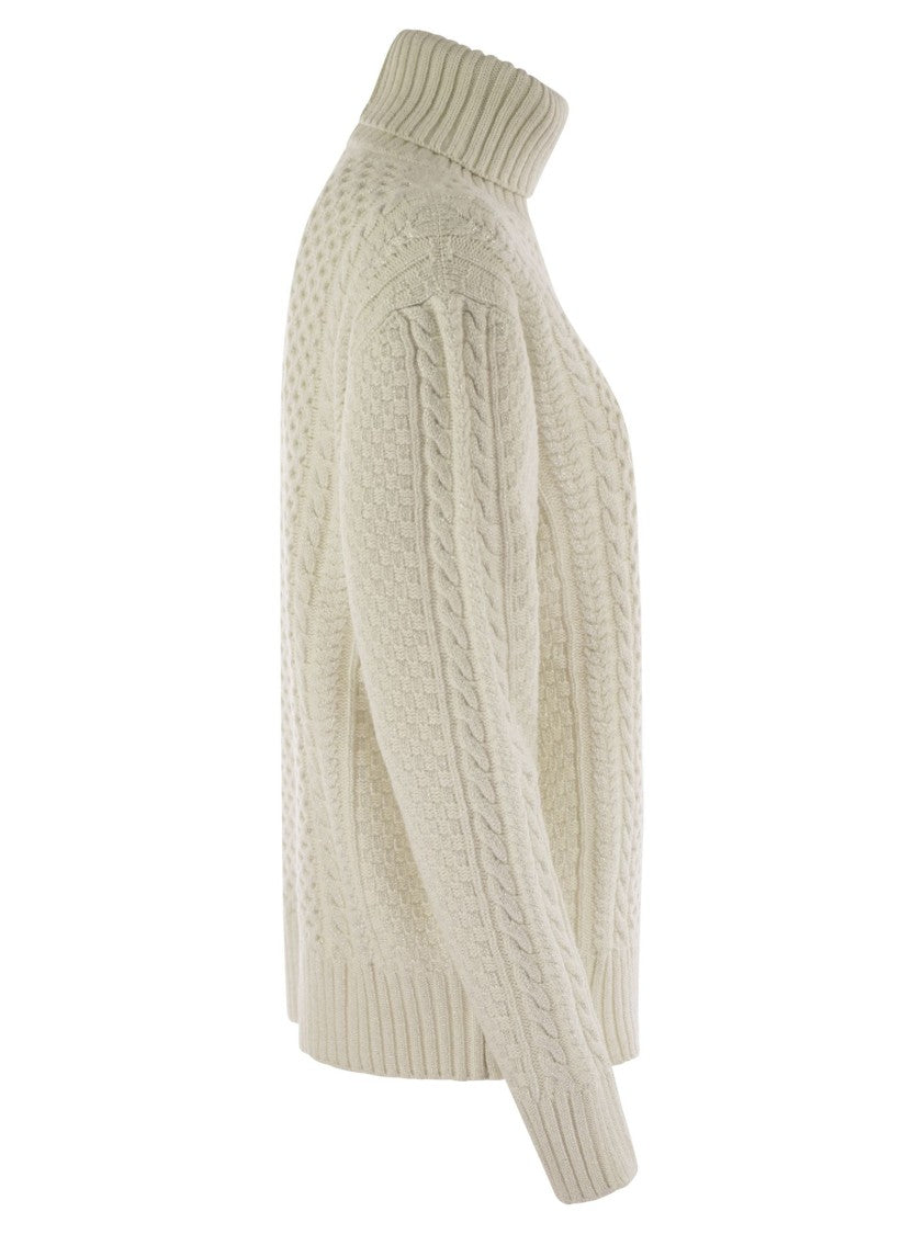 Fabiana Filippi Turtleneck Jumper With Special Workmanship