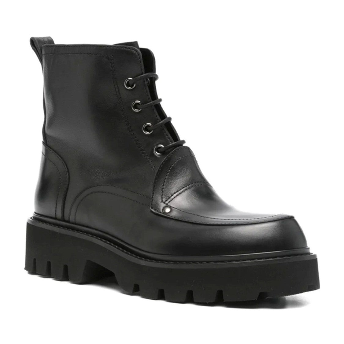 Premiata Black Sheep Leather Lace-Up Boots