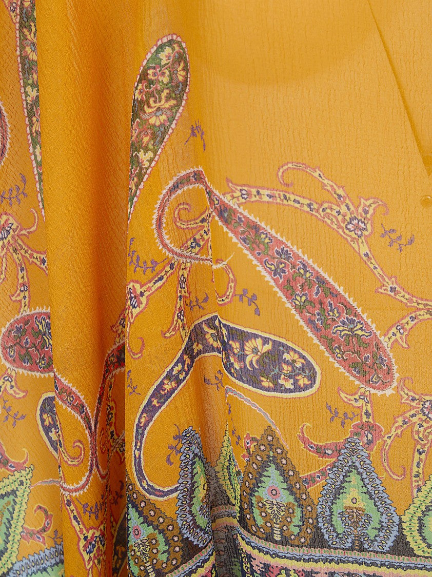 Etro Multicolour Silk Cape Jacket