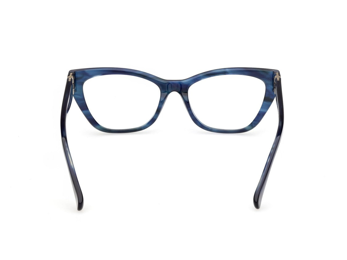 Max Mara Marbled Blue Mm5228 Oversized Cat-Eye Acetate Sunglasses