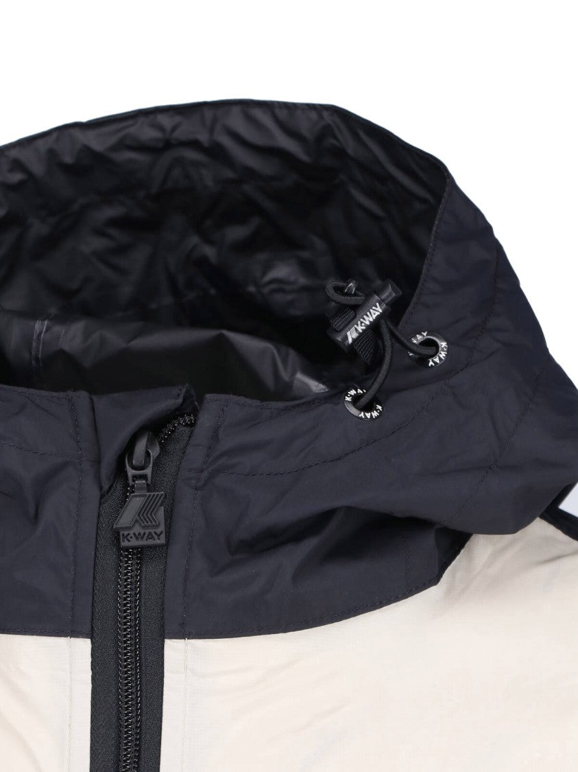 Comme Des Garçons Beige/Black Two-Tone Heart Motif Jacket