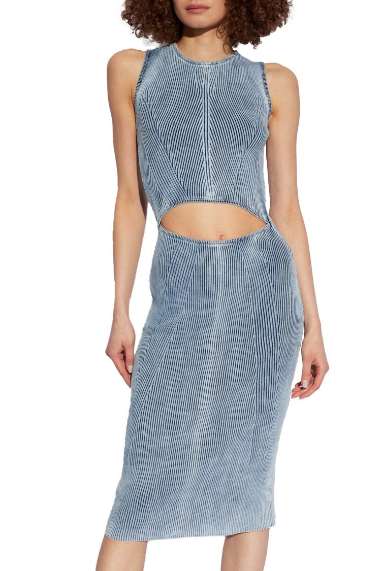Diesel Denim Crepe Midi Dress