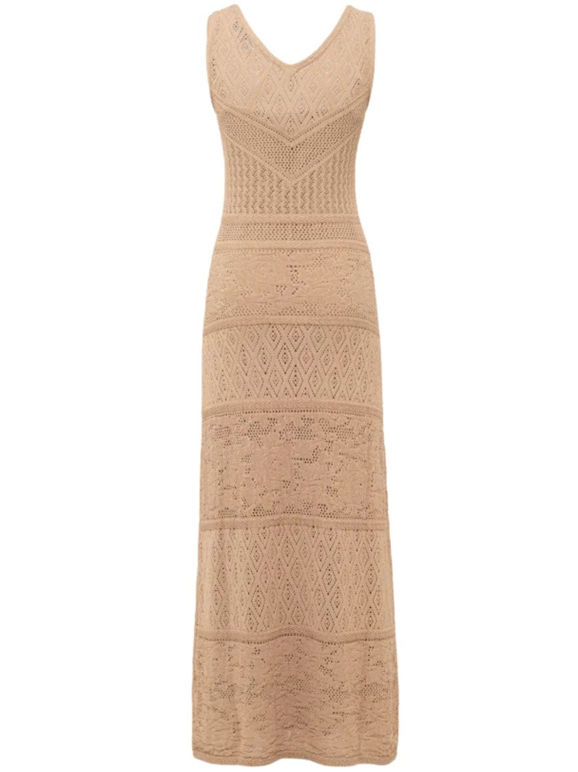 Blugirl Geometric Pattern Sleeveless Maxi Dress