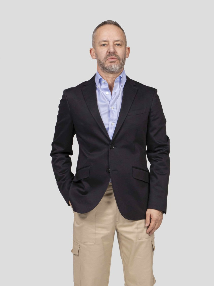 Etro Roma Black Flap-Pocket Tailored Blazer