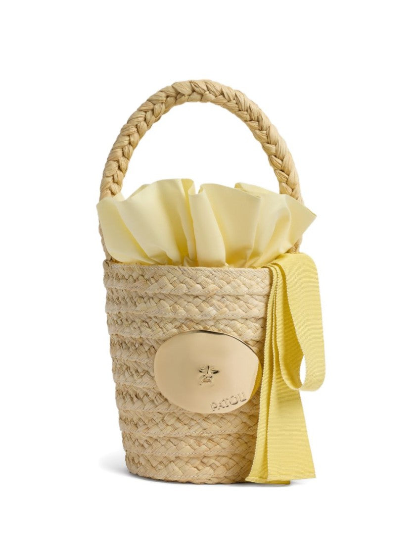 Patou Structured Neutrals Handbag With Detachable Shoulder Strap