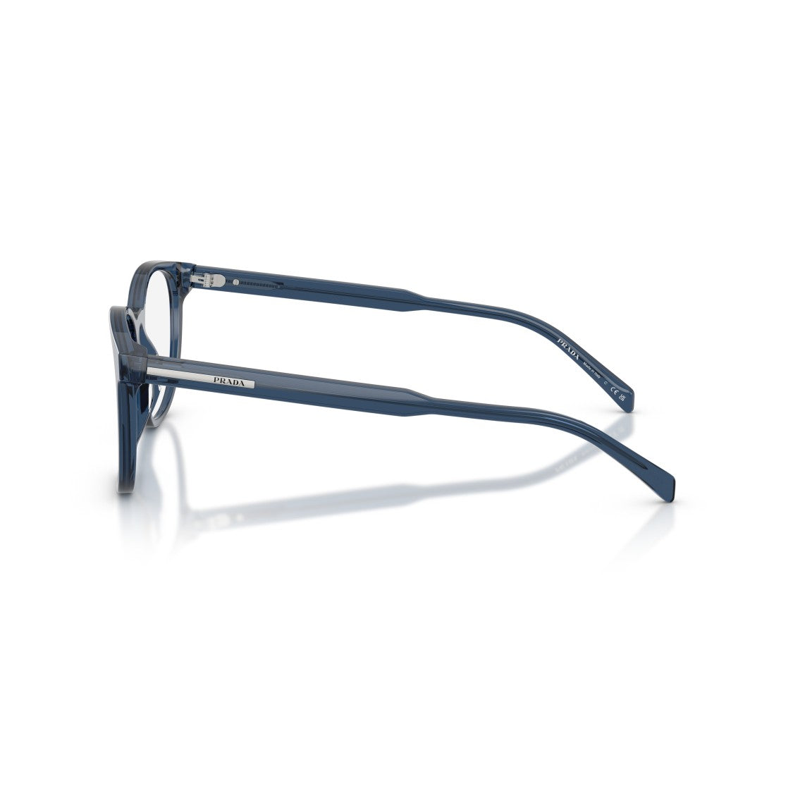 Prada 0Pr A15v Translucent Acetate Square Frame Eyeglasses