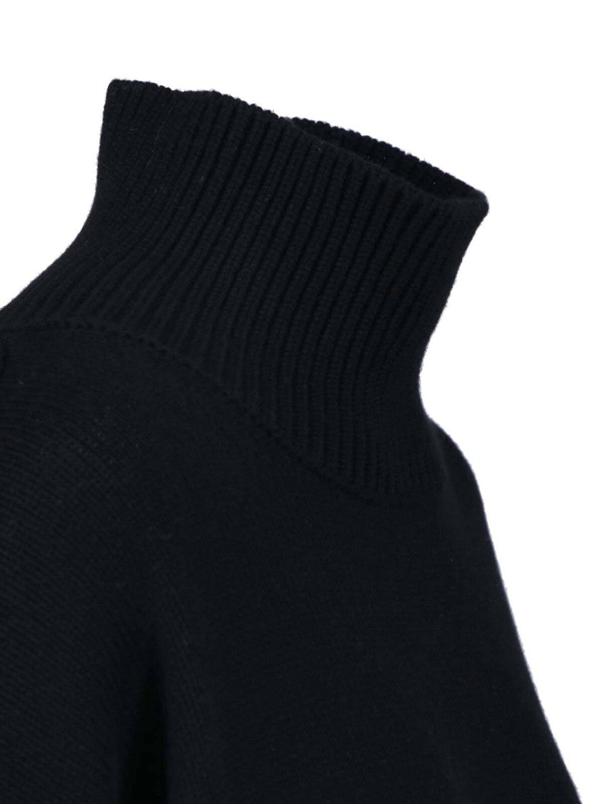 Lisa Yang High Ribbed Turtleneck Boxy Knit Sweater