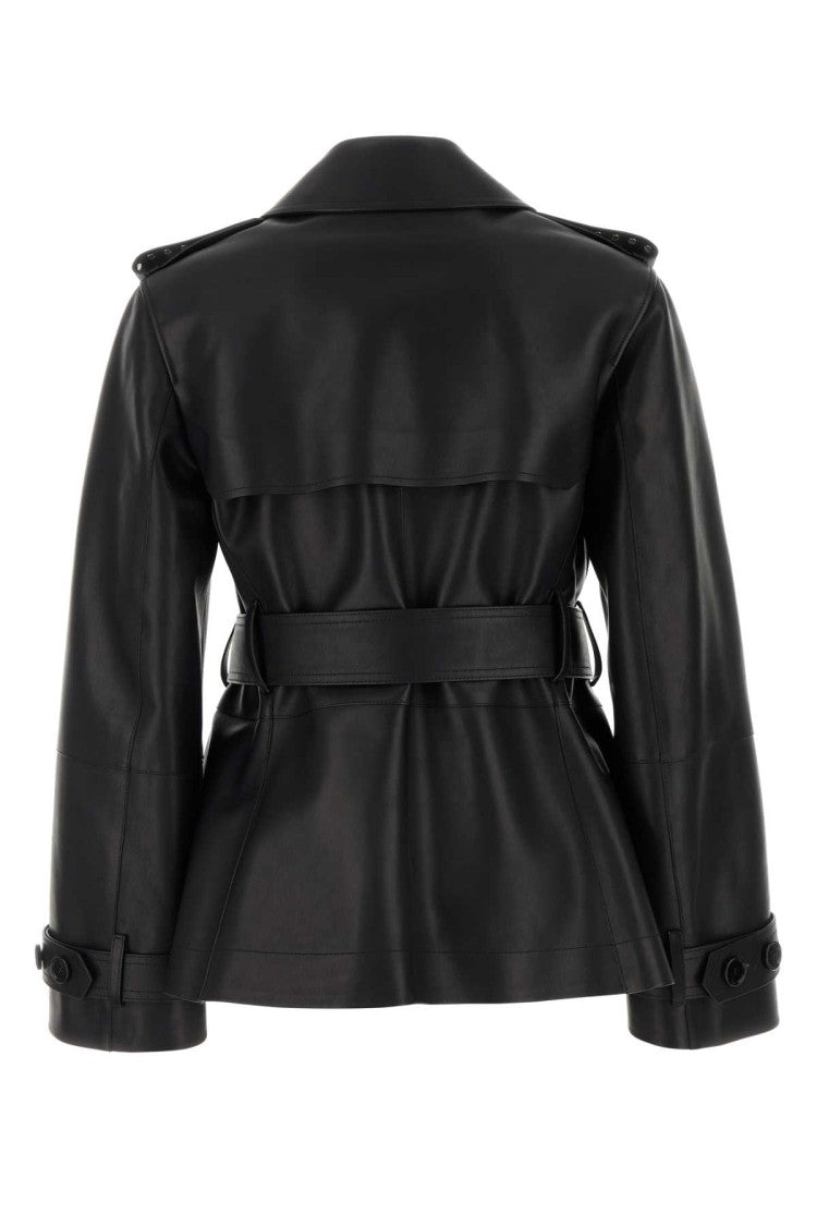Burberry Black Leather Jacket