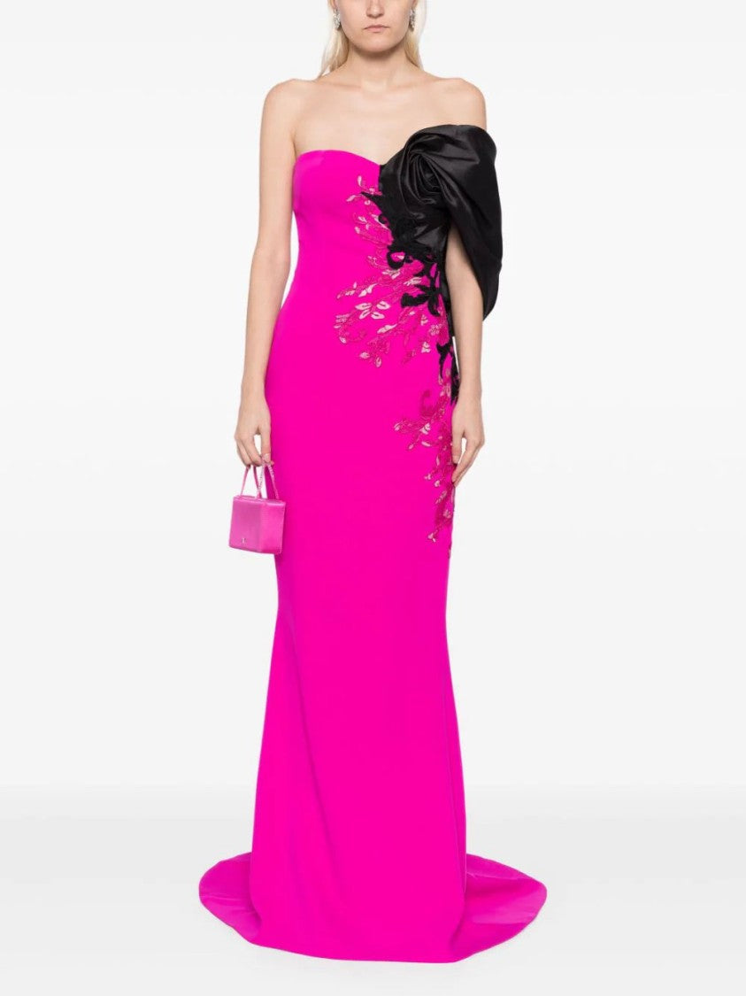 Saiid Kobeisy Crepe Straight Fit Dress