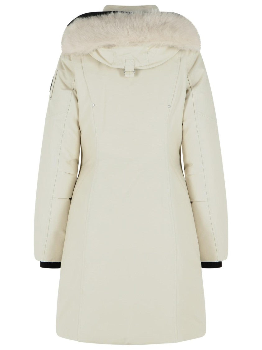 Moose Knuckles 'Stirling Original' Ivory Cotton Blend Parka