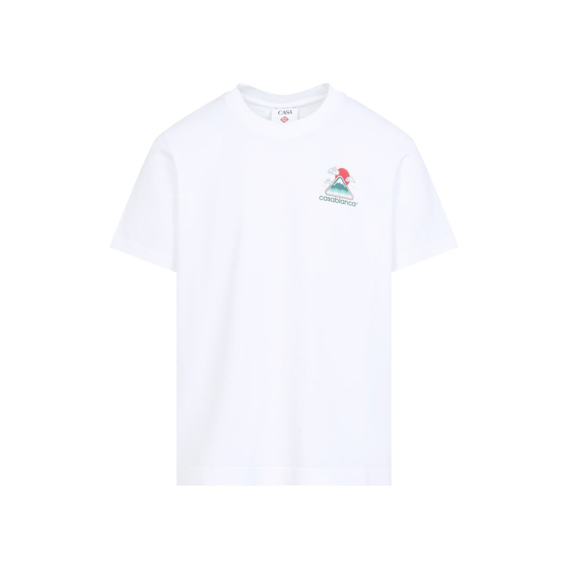 Casablanca Organic Cotton T-Shirt With Playful Mountain Graphic