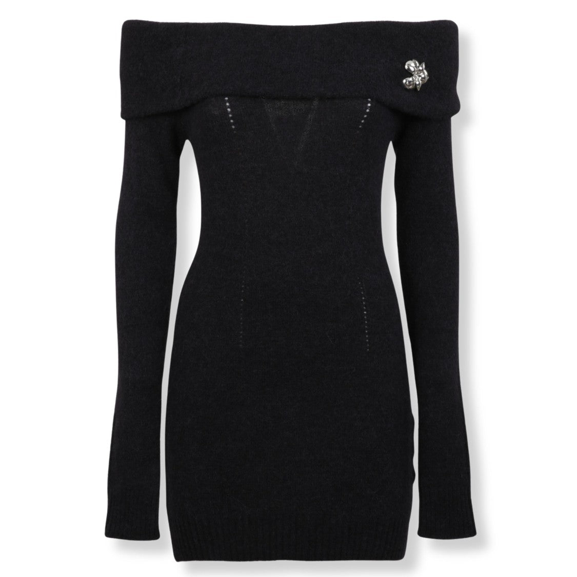 Blumarine Mini Dress With Off-Shoulder Neckline