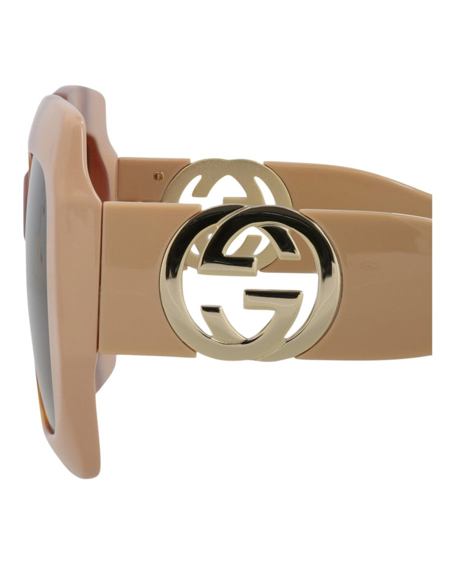 Gucci Square-Frame Injection Sunglasses