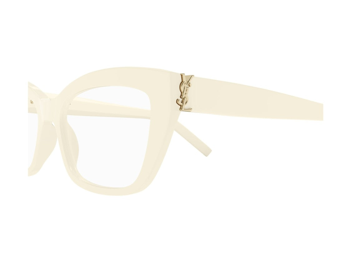 Saint Laurent Gold Sl M117 Oversized Square Eyeglasses