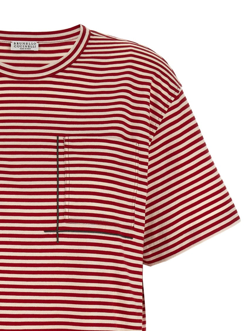 Brunello Cucinelli 'Shiny Pocket Detail' T-Shirt