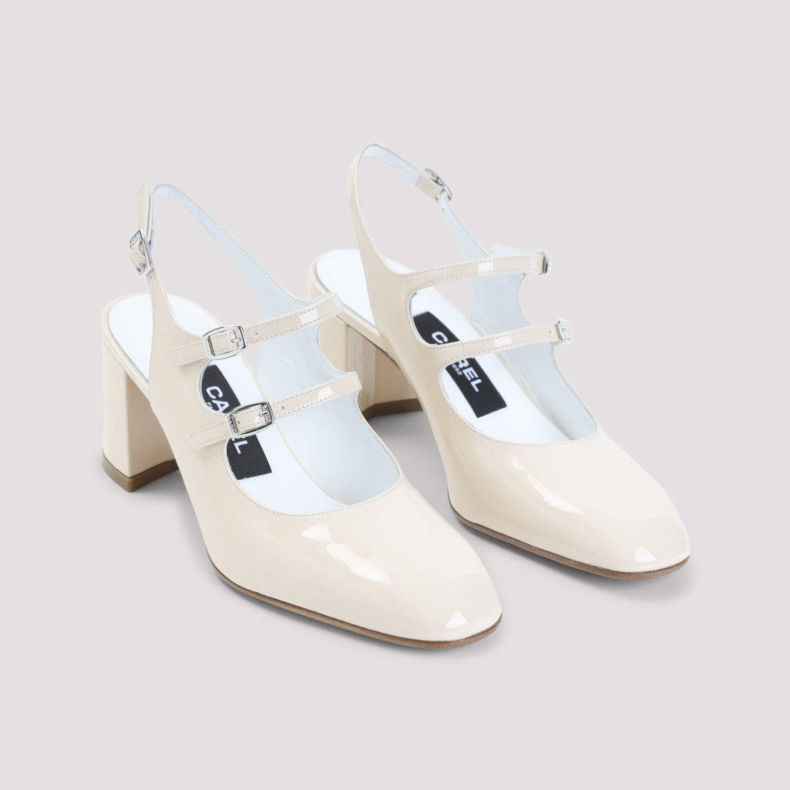 Carel Paris Banana 7Cm Heel Calf Leather Pumps