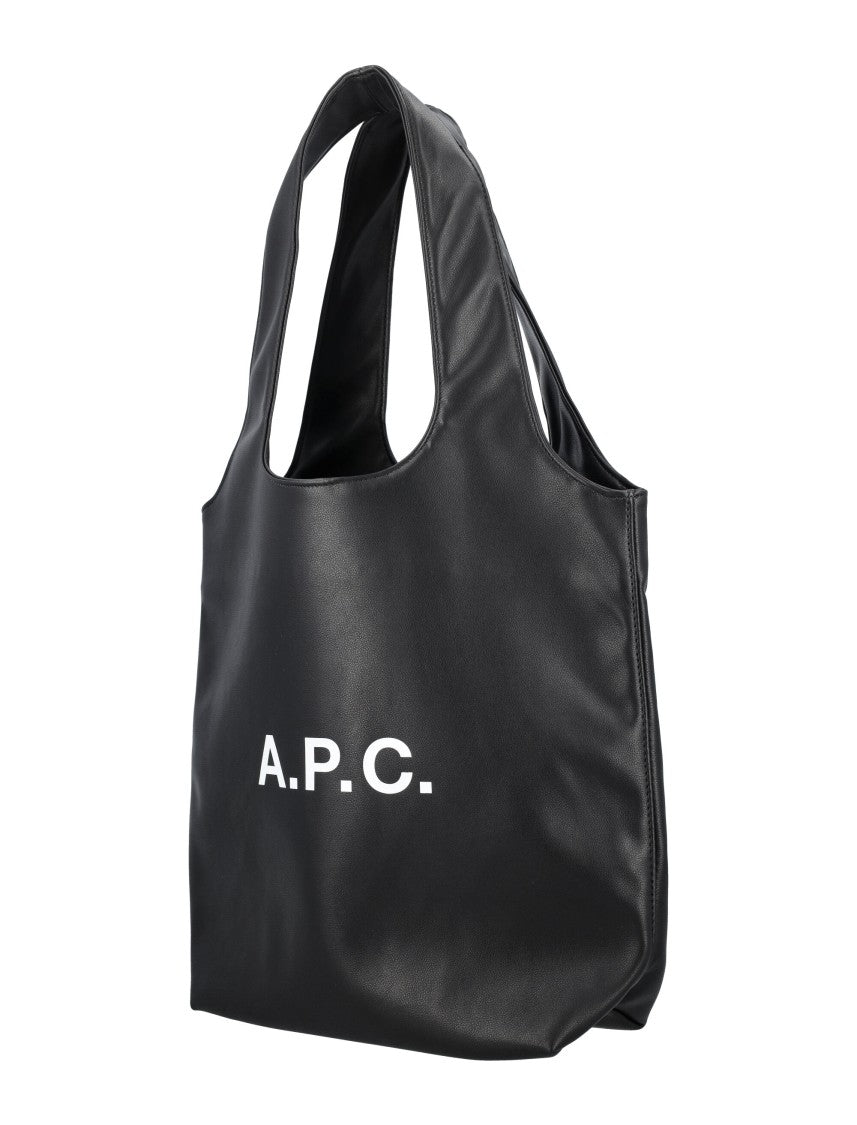 A.P.C. Compact Recycled Leather Tote With Structured Silhouette