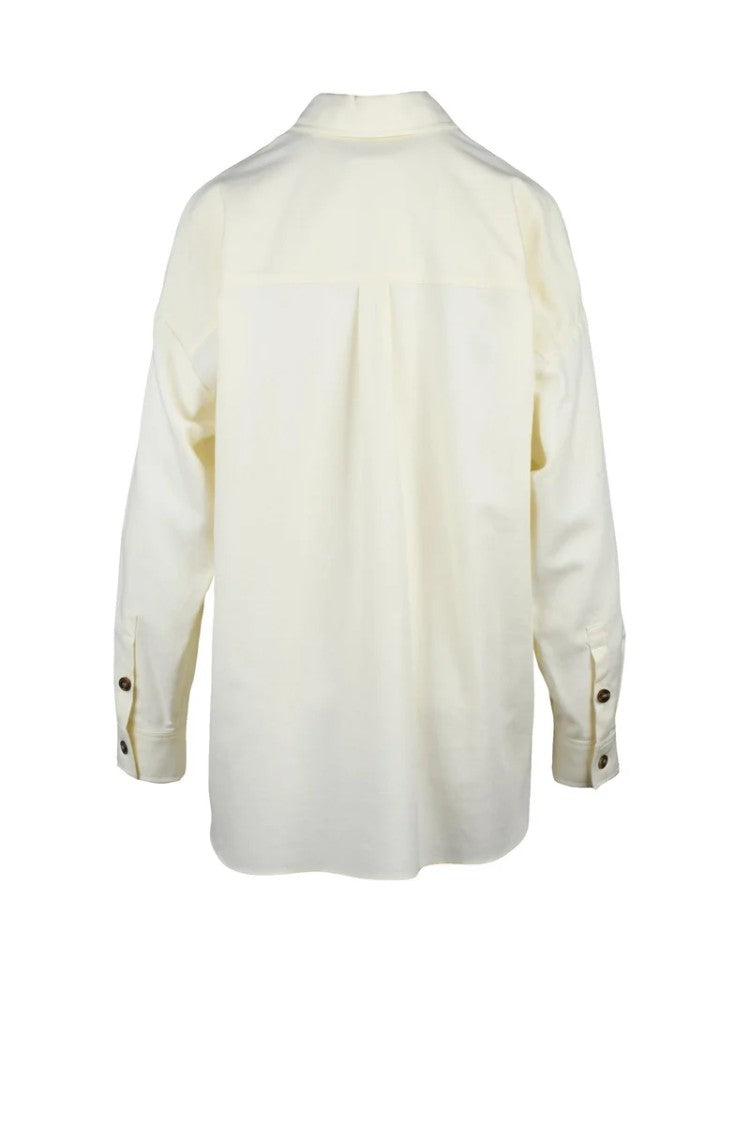Max Mara Oversized Cotton Shirt - White