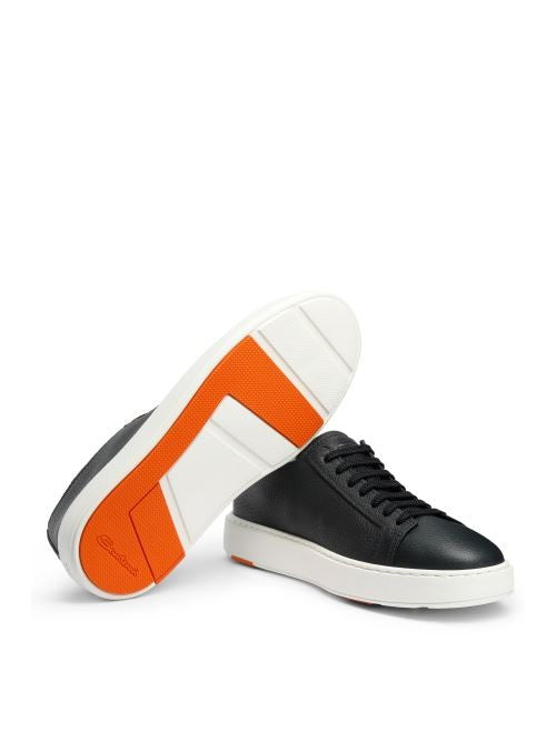 Santoni Bottalata Leather Sneakers