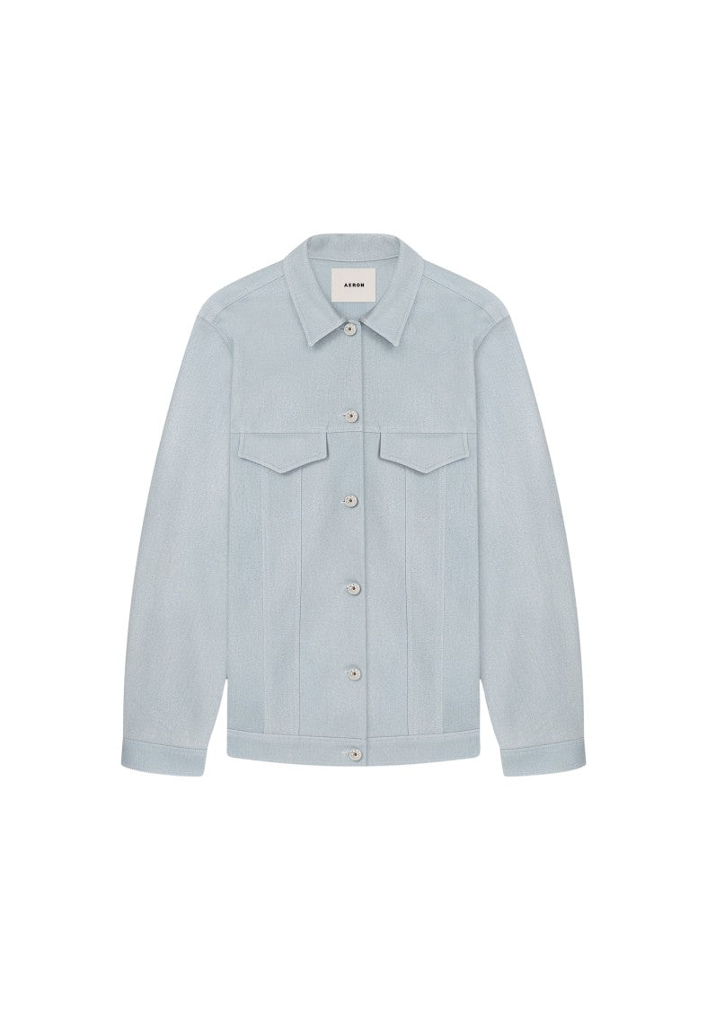 Aeron Lionel - Denim Effect Leather Overshirt