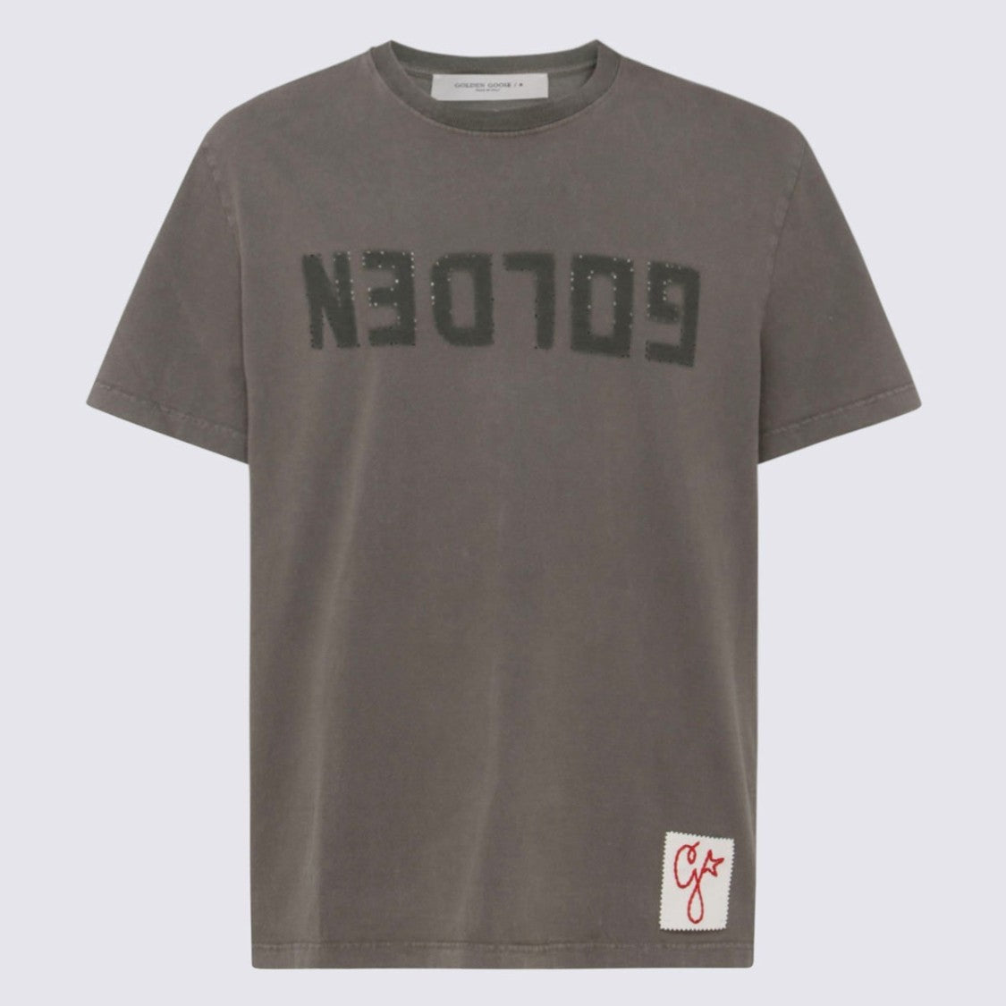 Golden Goose Dusty Olive Cotton T-Shirt
