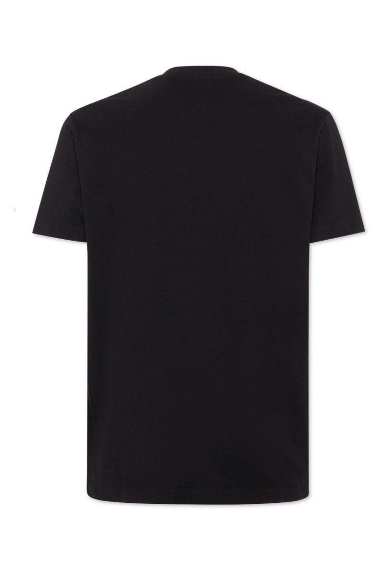 Dsquared2 Black T-Shirt With Bold Logo Detail