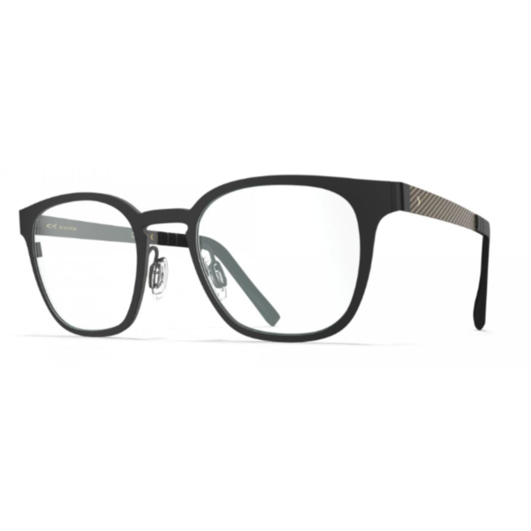 Blackfin Bf1002 Dayton Rectangular Titanium Eyeglasses With Textured Temples