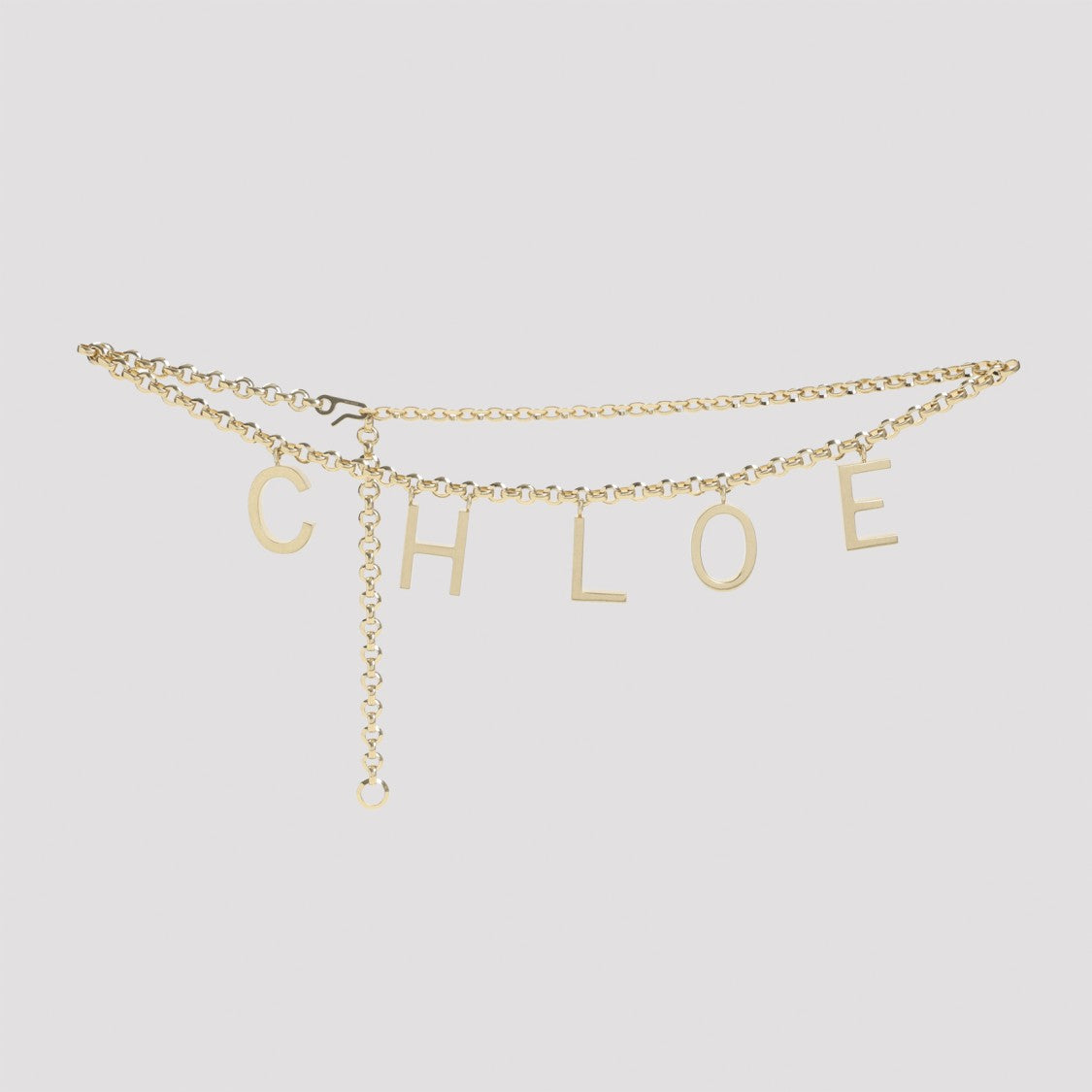 Chloé Metallic Double Chain Belt