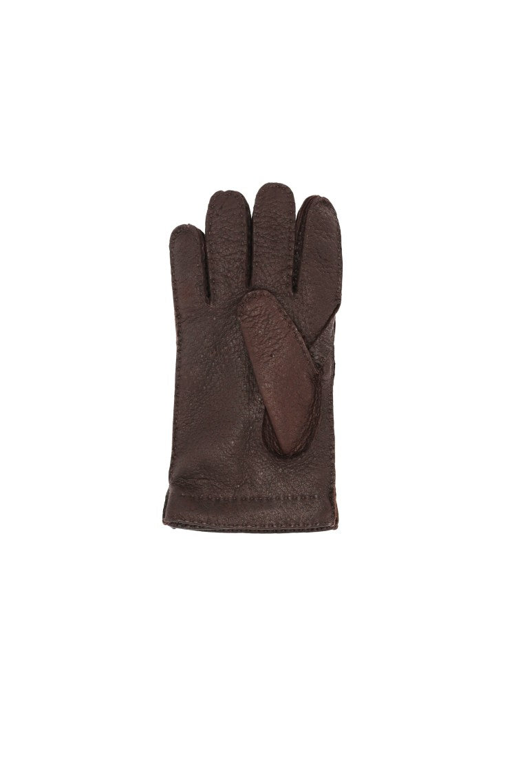 Restelli Peccary Cashmere-Lined Gloves