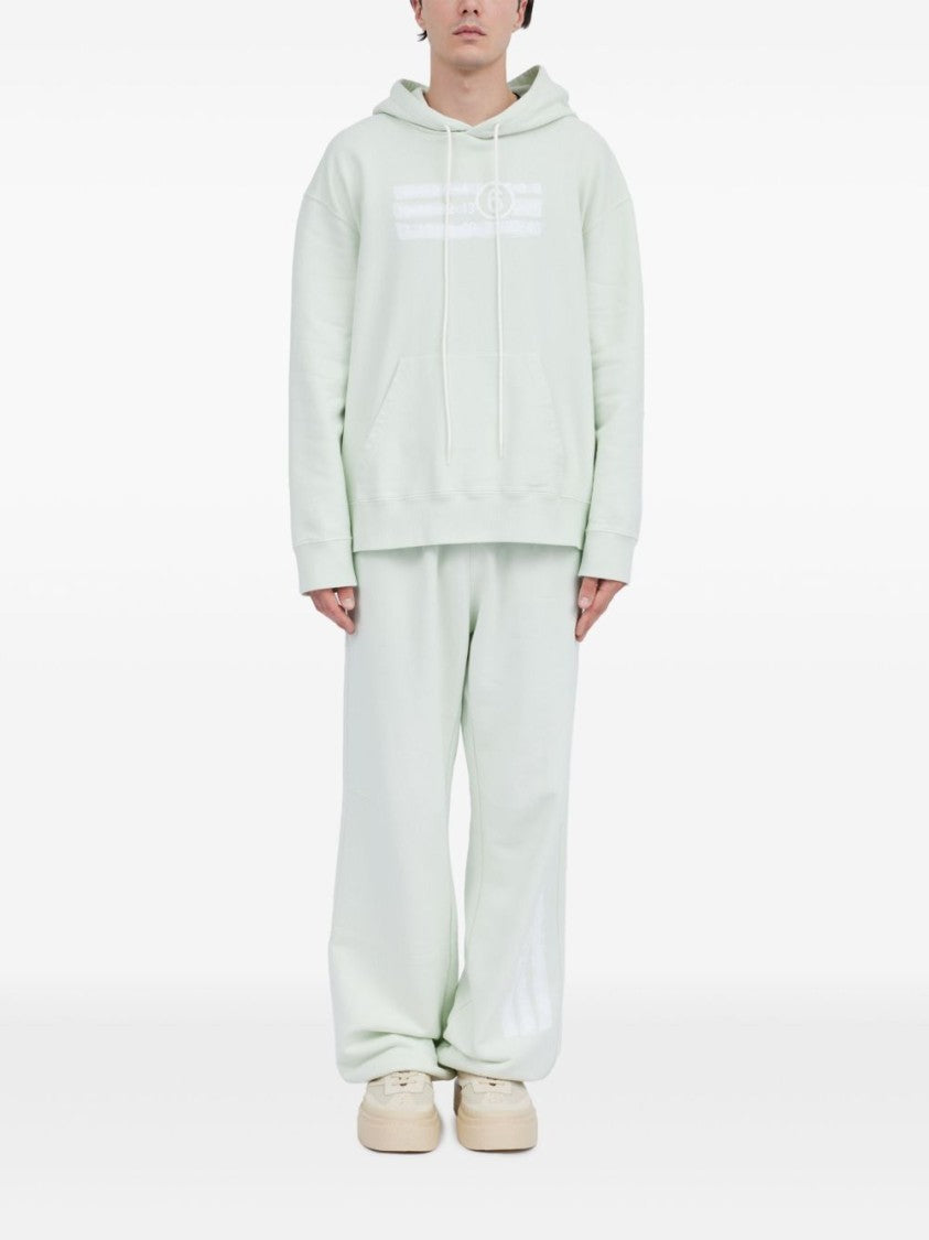 Mm6 By Maison Margiela Mint Green Hoodie With Slouchy Hood
