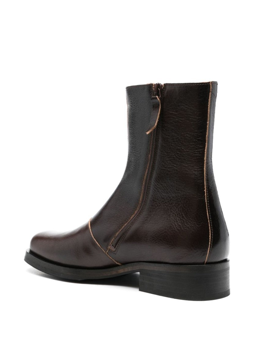 Our Legacy Smooth Leather Truck Boots