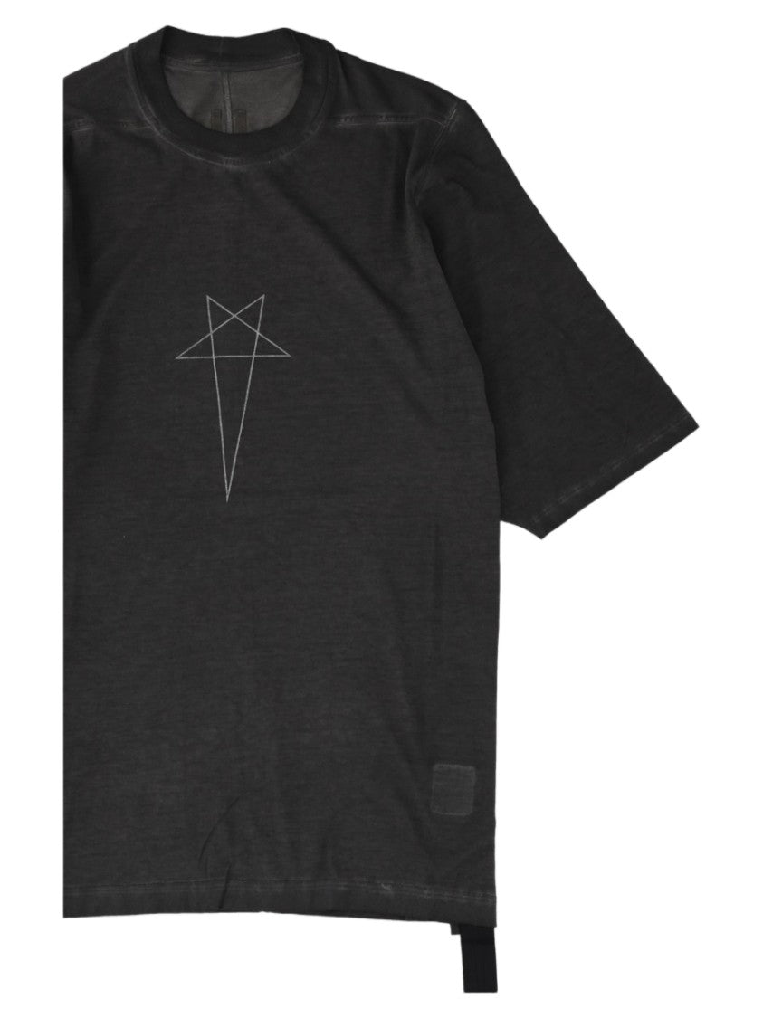 Drkshdw By Rick Owens Jumbo Avant-Garde Oversized Geometric Cotton T-Shirt