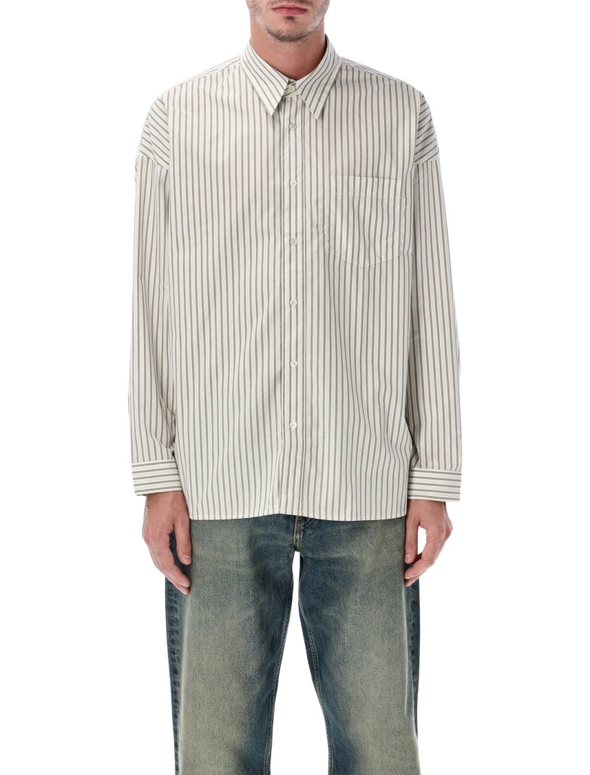 Sunflower Stable Striped Cotton Poplin Shirt