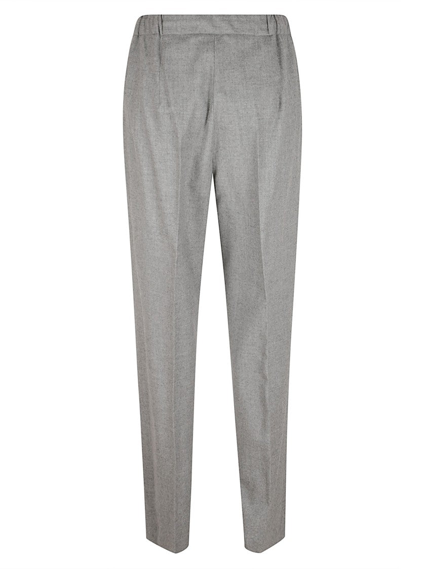 Max Mara Relaxed Fit Trousers With Tailored Pleats