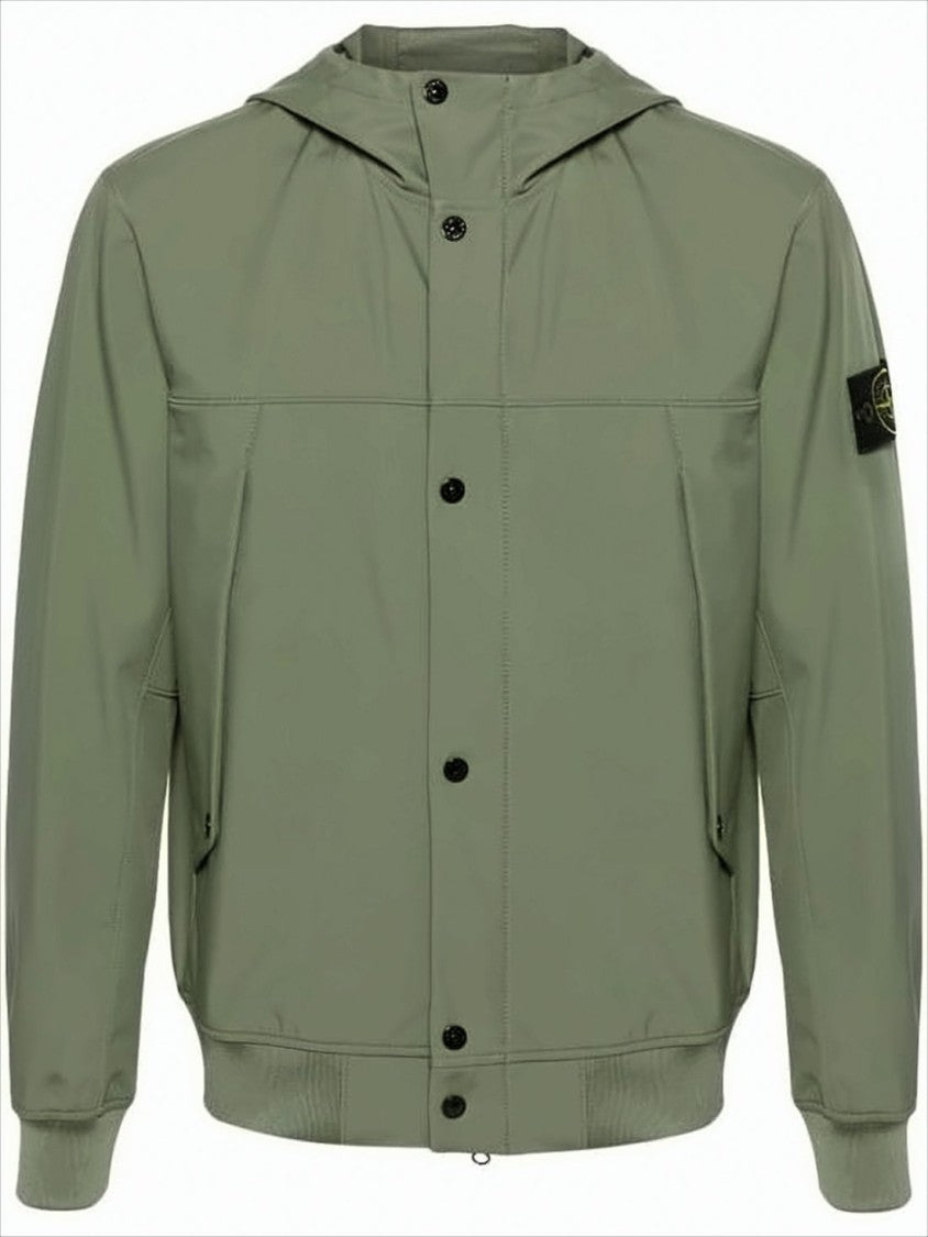 Stone Island Lightweight Matte Finish Hooded Jacket