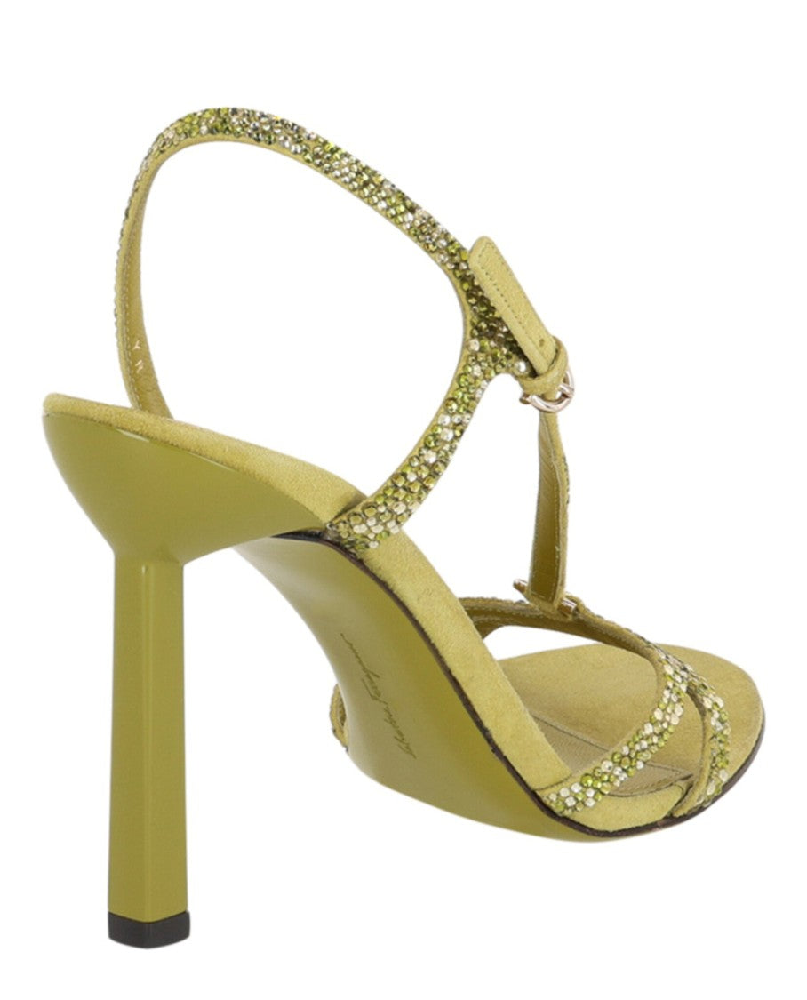 Ferragamo Jole X5 Crystal Embellished Heels
