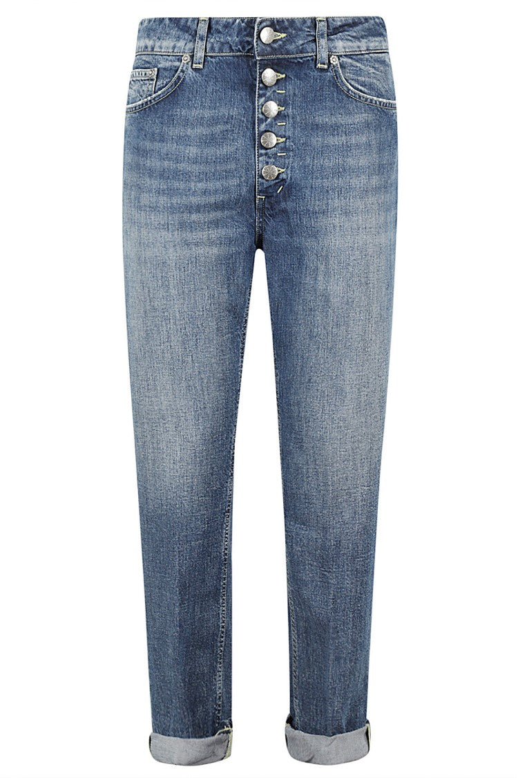Dondup Loose Fit Cropped Denim Jeans