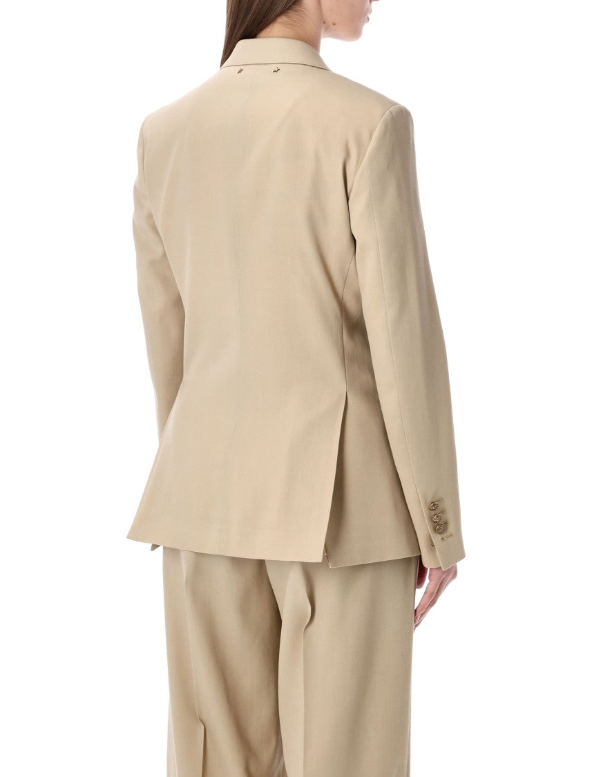 Golden Goose Sand Double-Breasted Blazer