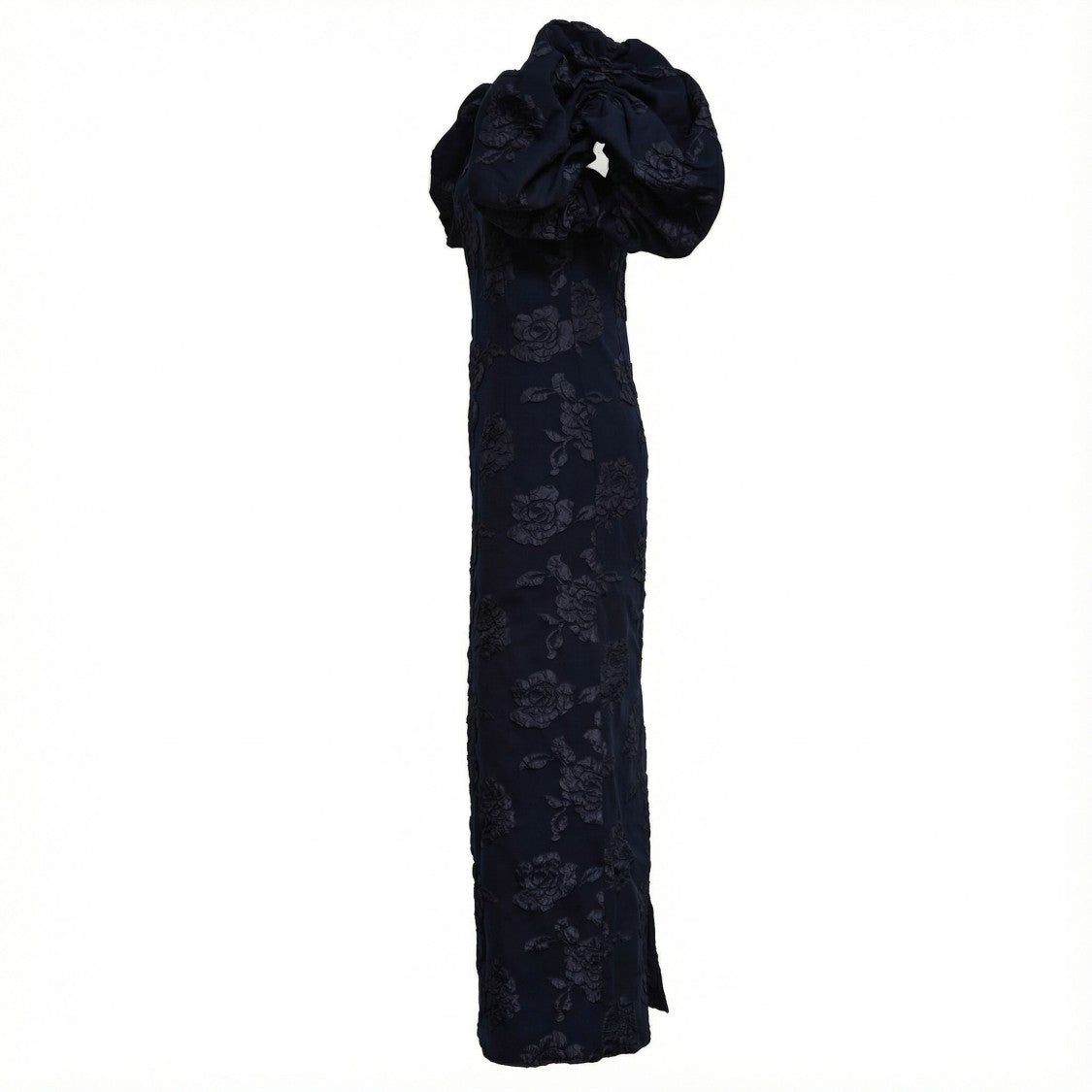 Rotate Ruby Jacquard Midi Puff Long Dress