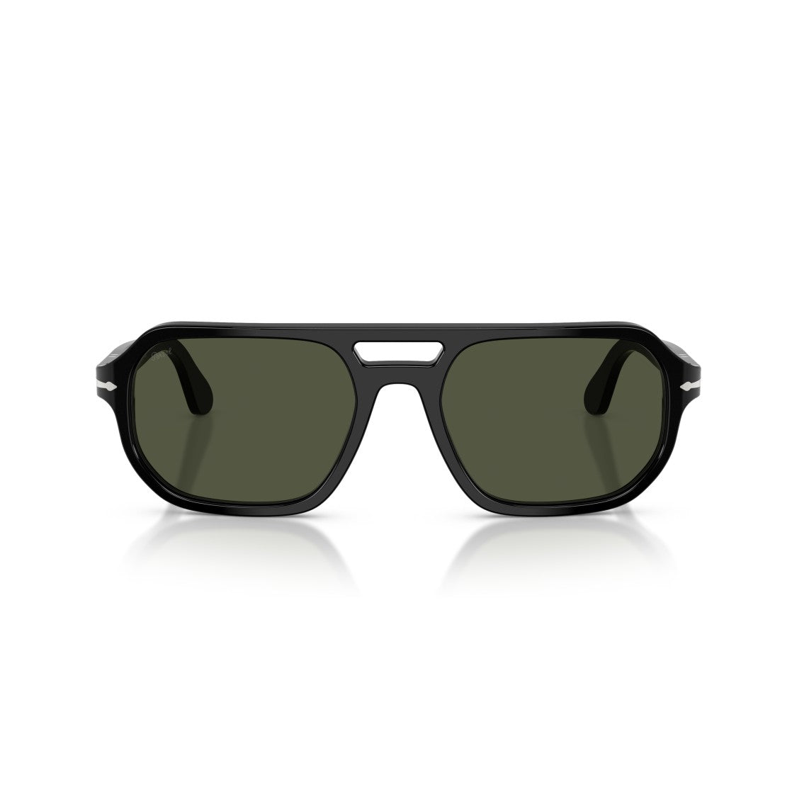 Persol 0Po3393s Rectangular Acetate Sunglasses With Double Bridge Design
