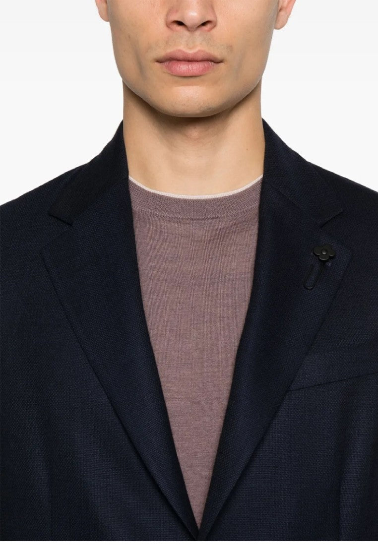 Lardini Tailored Blazer With Classic Notch Lapel