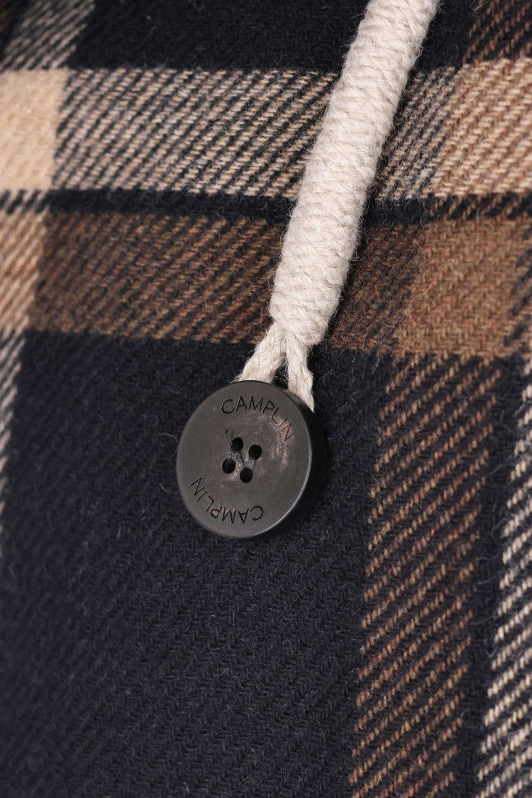 Camplin Island Water-Repellent Wool Prince Of Wales Peacoat
