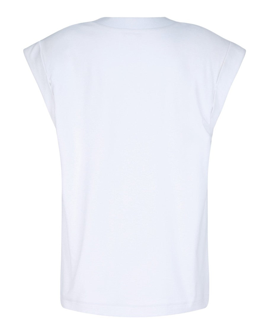 Alexander Mcqueen Logo Embroidered Cotton T-Shirt