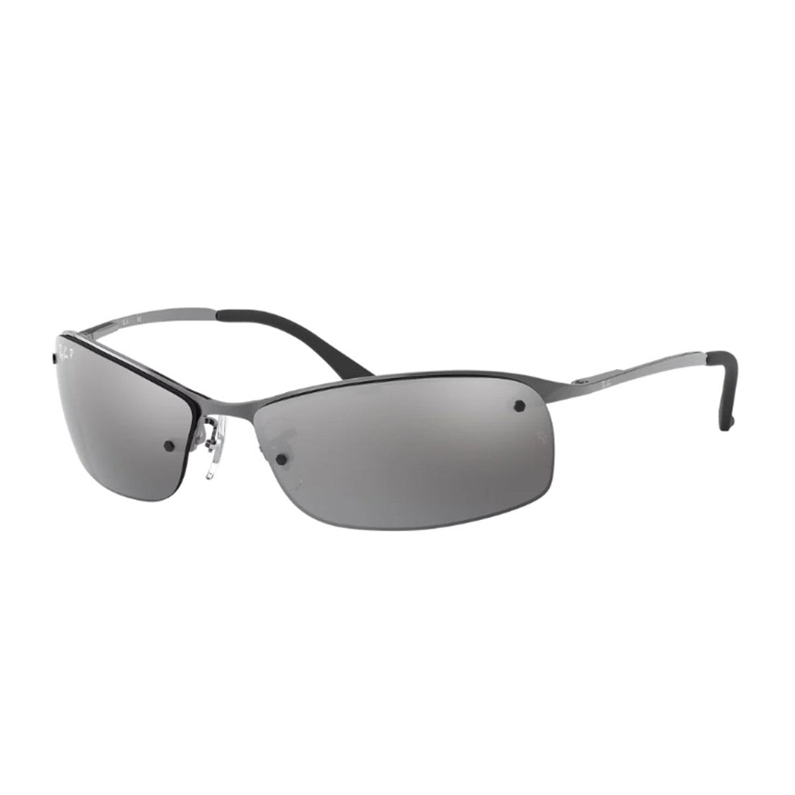 Ray Ban Gunmetal Rb3183 Metal Aviator Sunglasses