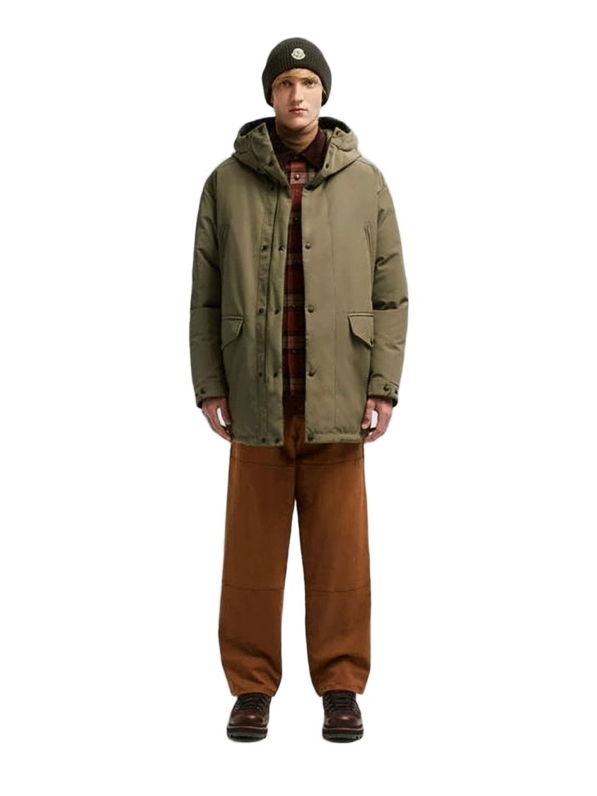 Moncler Matte Olive Green Down Jacket