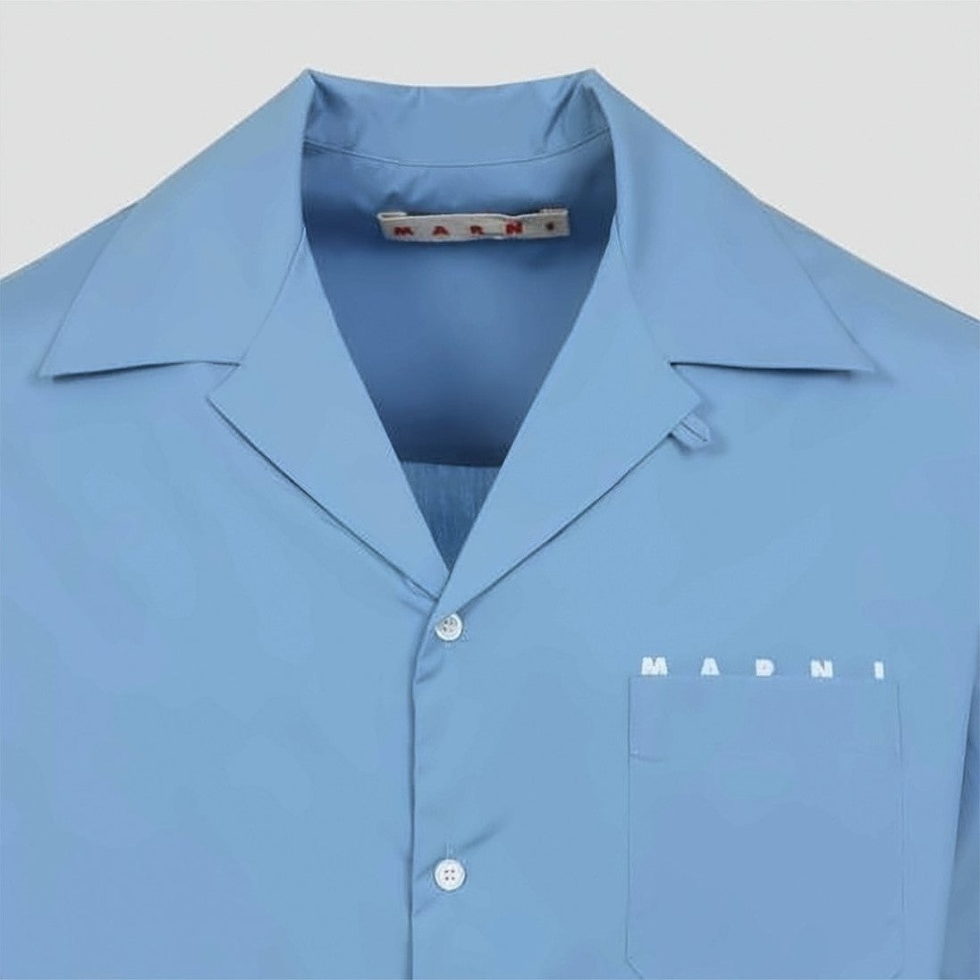 Marni Relaxed Fit Blue Short-Sleeve Shirt