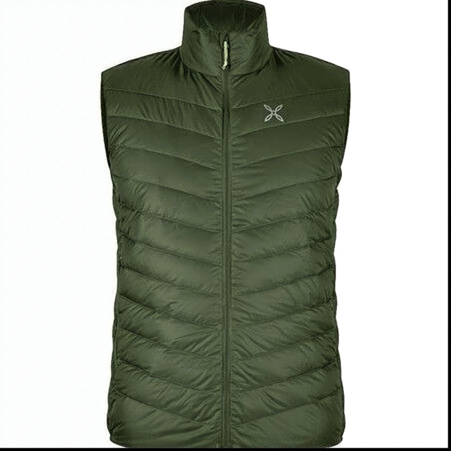 Montura High-Collar Quilted Vest With Down Insulation