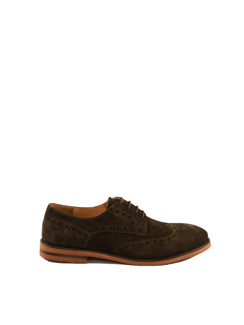 Giancarlo Desenzano Brown Suede Rubber Lace-Up